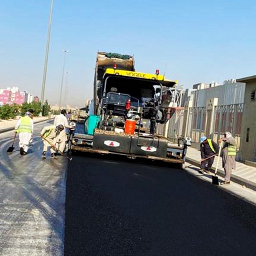 اعمال شبكة الطرق والارصفة فى السعودية